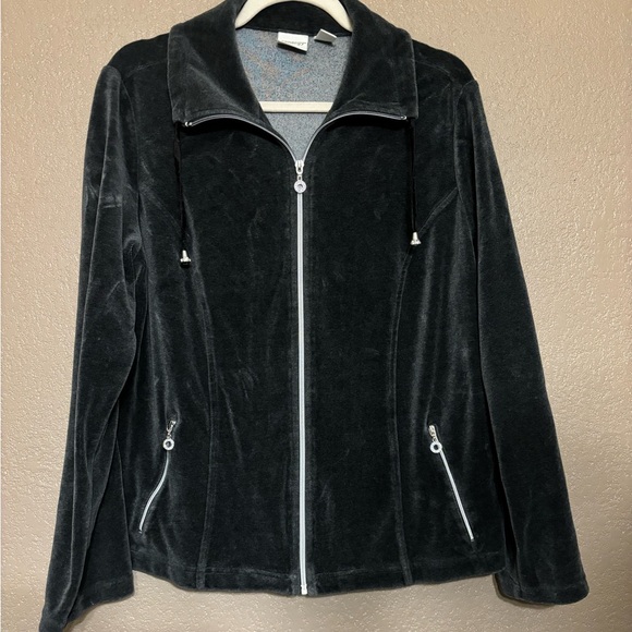 Zenergy Citystorm Velour Zip Front Jacket EUC -  2 - Picture 2 of 9